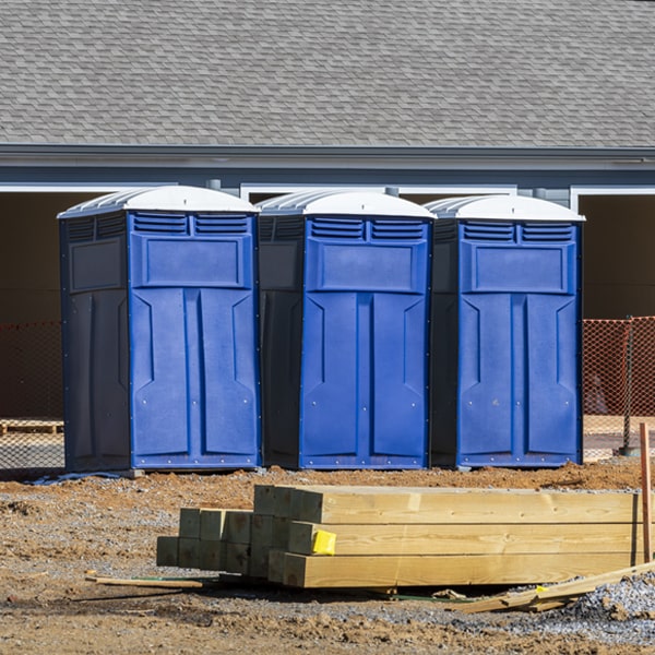 what is the expected delivery and pickup timeframe for the portable toilets in Hoytville Ohio